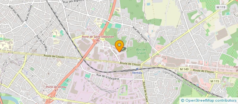 localisation de l'entreprise SENSAS NANTES à SAINT-SEBASTIEN-SUR-LOIRE