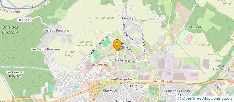 localisation de l'entreprise SENSATION à DREUX