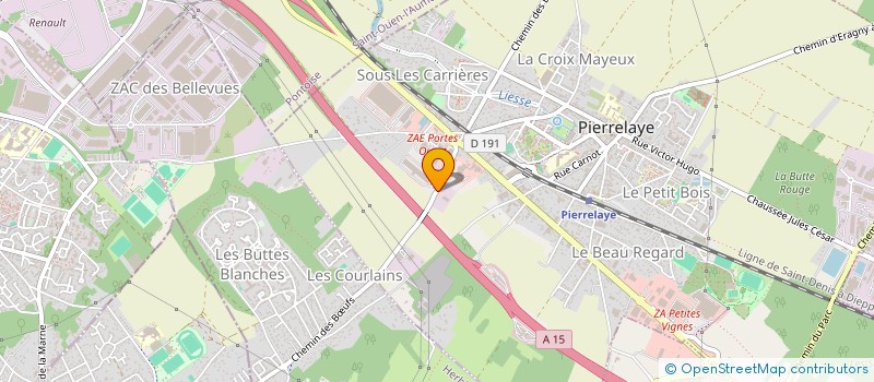 localisation de l'entreprise SENSATIONS EN SCENE COMPAGNIE  PIERRELAYE