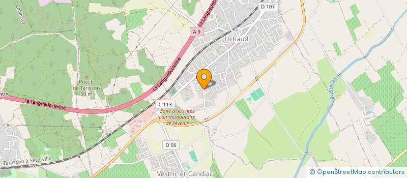 localisation de l'entreprise SENSATIONS GOURMANDES  UCHAUD