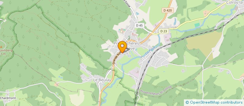 localisation de l'entreprise SENSATIONS TERRE  PROVENCHERES-ET-COLROY