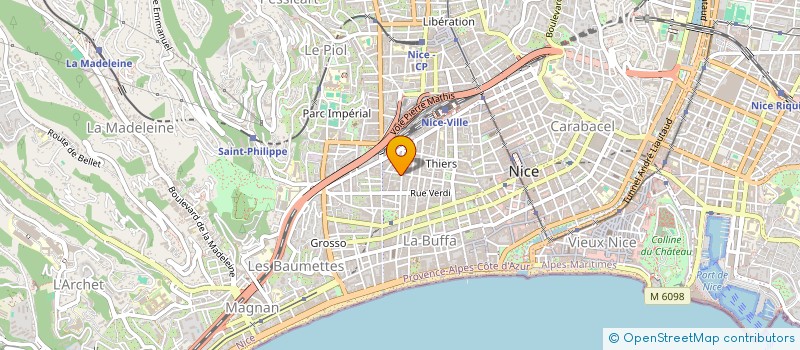 localisation de l'entreprise SENSE 1 à NICE