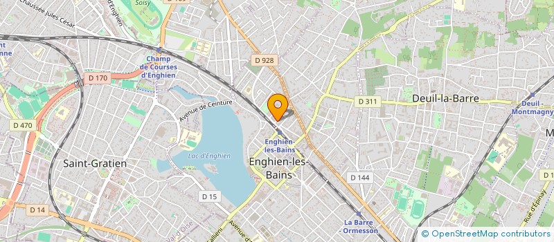 localisation de l'entreprise SENSE à ENGHIEN-LES-BAINS
