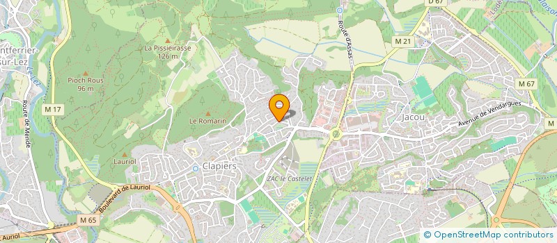 localisation de l'entreprise SENSEAL IMMOBILIER  CLAPIERS