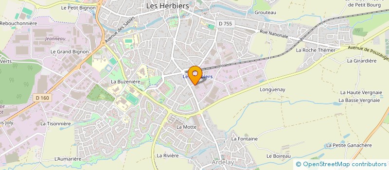 localisation de l'entreprise SENSEBY IMMOBILIER à LES HERBIERS