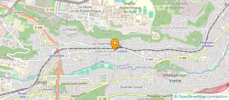 localisation de l'entreprise SENSIBILISATION EDUCATION RESSOURCES AUTONOMIE ET SAVOIRS à PALAISEAU