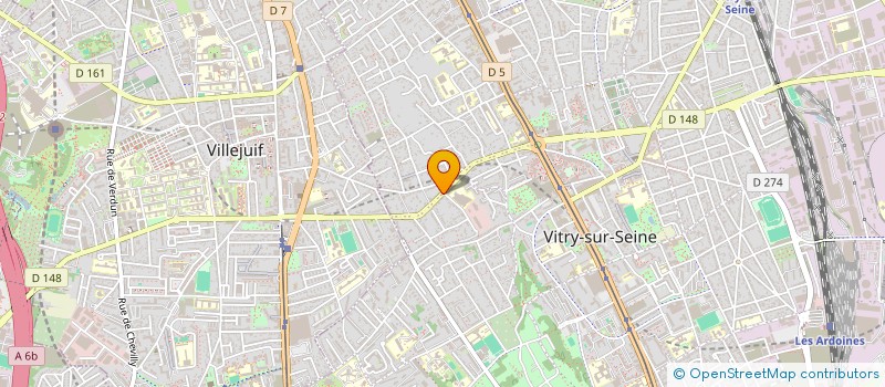 localisation de l'entreprise SENSIBILIZ'ACTION à VITRY-SUR-SEINE