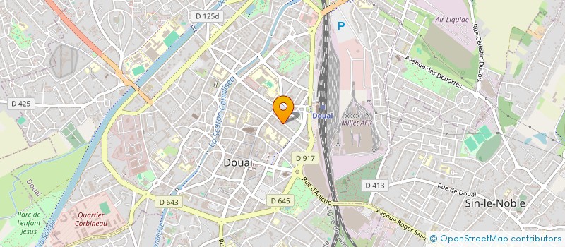 localisation de l'entreprise SENSIMMO à DOUAI
