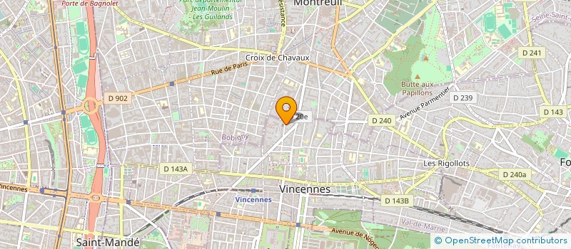 localisation de l'entreprise SENSIO GESTION PRIVEE à VINCENNES