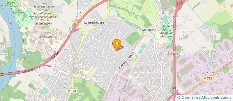 localisation de l'entreprise SENSITY à CARQUEFOU