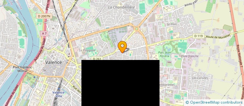 localisation de l'entreprise SENSORIEL à VALENCE