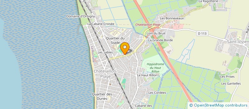 localisation de l'entreprise SENSORIELLE à CHATELAILLON-PLAGE