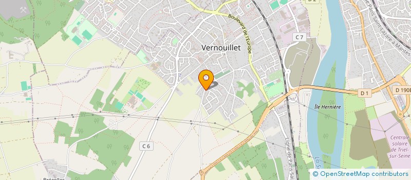 localisation de l'entreprise SENSTATS à VERNOUILLET