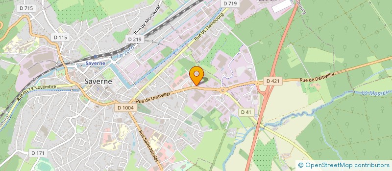 localisation de l'entreprise SENSTRONIC à SAVERNE