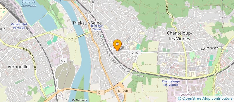 localisation de l'entreprise SENTE DES ABBEES  TRIEL SUR SEINE