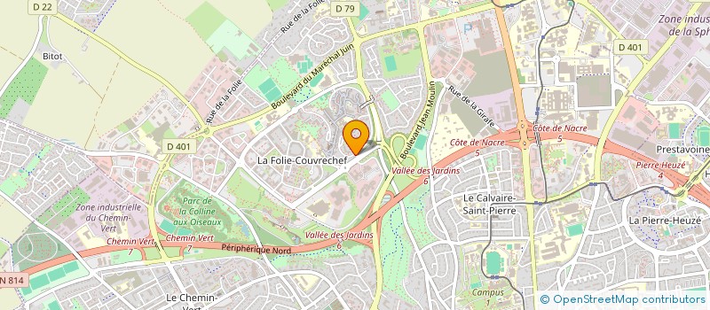 localisation de l'entreprise SENTENAC à CAEN