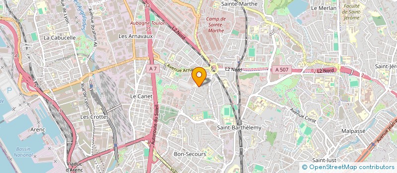 localisation de l'entreprise SENTENTIA à MARSEILLE 14EME