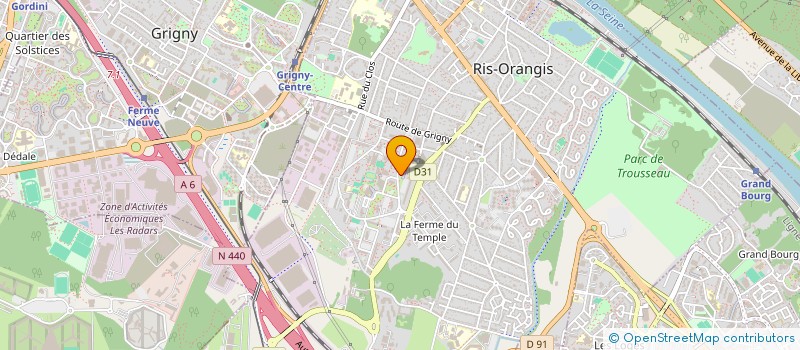 localisation de l'entreprise SENTEURS D'ORIENT  RIS-ORANGIS