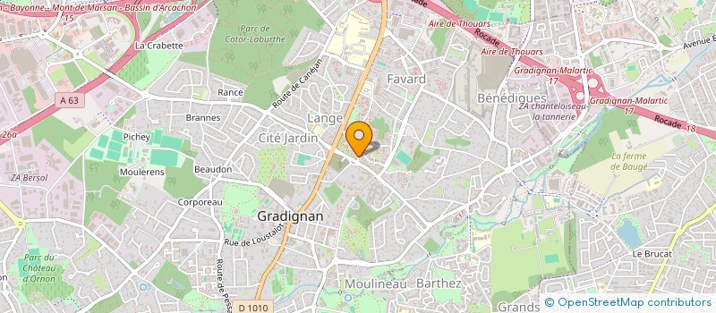 localisation de l'entreprise SENTEURS & LIANES à GRADIGNAN