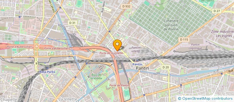 localisation de l'entreprise SENTEX à PANTIN