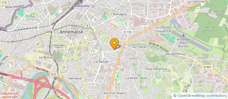 localisation de l'entreprise SENTH CHARMI à ANNEMASSE