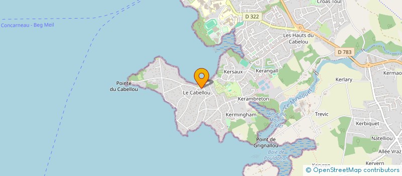 localisation de l'entreprise SENTIER COTIER  CONCARNEAU