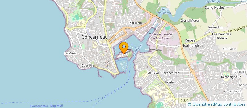 localisation de l'entreprise SENTIER COTIER à CONCARNEAU