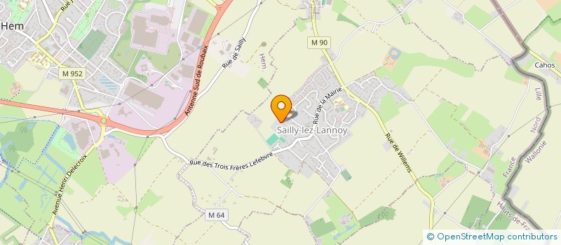 localisation de l'entreprise SENTIER DU HAUT VINAGE  SAILLY-LEZ-LANNOY