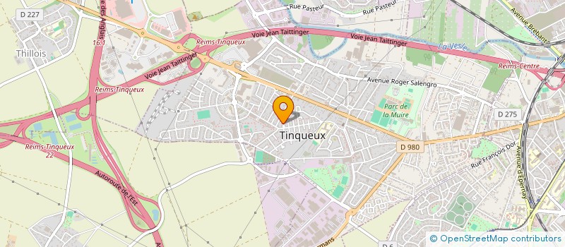 localisation de l'entreprise SENTIER DU PAVAUX  TINQUEUX