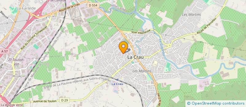 localisation de l'entreprise SENTIMENTALE MUSIQUE à LA CRAU