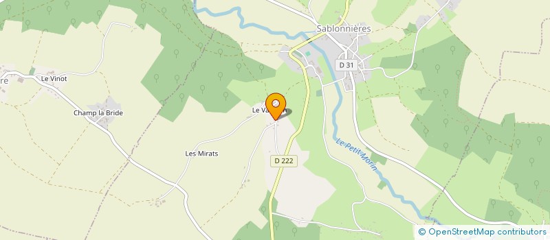 localisation de l'entreprise SENTINEL  SABLONNIERES