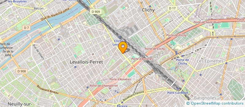localisation de l'entreprise SENTINEL à LEVALLOIS-PERRET