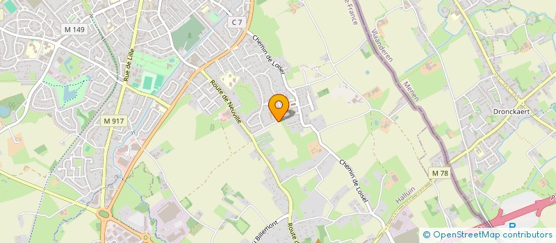 localisation de l'entreprise SENTINELLES DE LA TERRE  HALLUIN