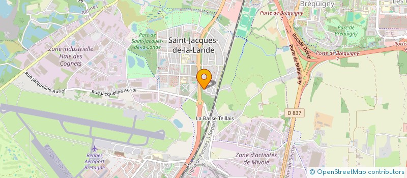 localisation de l'entreprise SENTINELLES TAXI 35  SAINT-JACQUES-DE-LA-LANDE