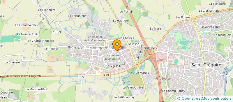 localisation de l'entreprise SENTIQUO  MONTGERMONT