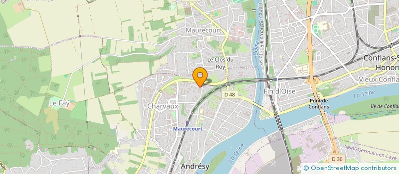 localisation de l'entreprise SENY ENTREPRISE  ANDRESY