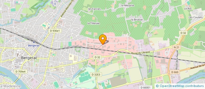 localisation de l'entreprise SENYA à BERGERAC