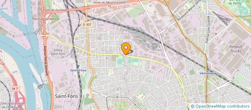 localisation de l'entreprise SENZO  VENISSIEUX