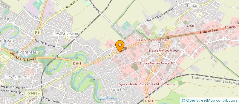 localisation de l'entreprise SEOLIS MOBILITES  NIORT