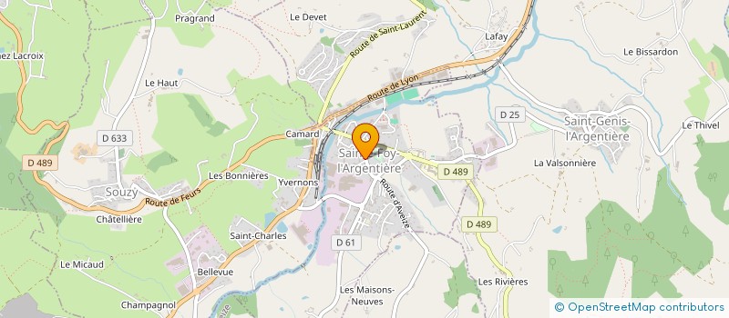 localisation de l'entreprise SEON JOEL à SAINTE-FOY-L'ARGENTIERE