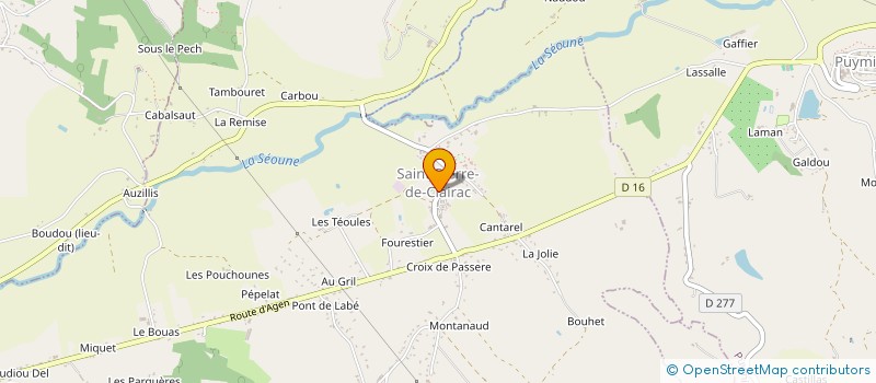 localisation de l'entreprise SEOUNE MUSICONTACT  LA SAUVETAT-DE-SAVERES