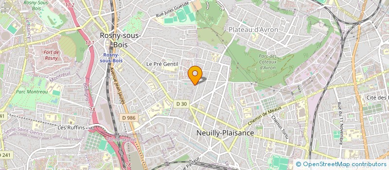 localisation de l'entreprise SEP à ROSNY-SOUS-BOIS
