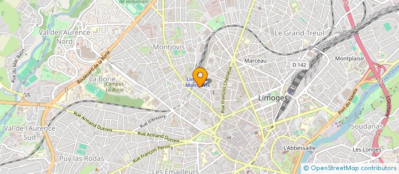 localisation de l'entreprise SEP à LIMOGES