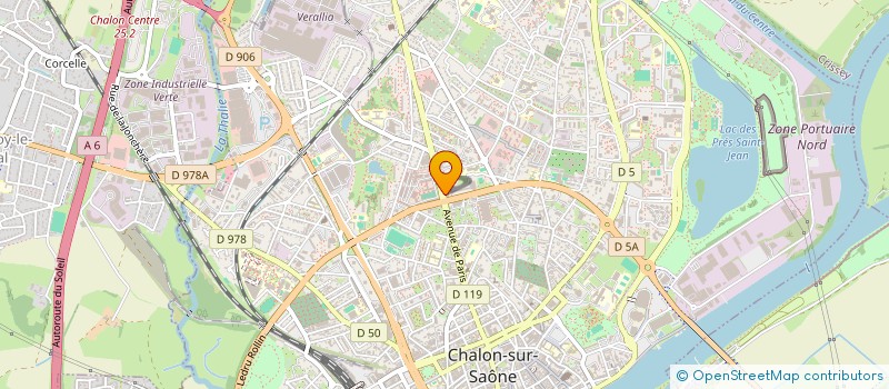 localisation de l'entreprise SEP CHAPELON - NAEGELEN - MOUSSAOUI à CHALON-SUR-SAONE