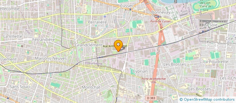 localisation de l'entreprise SEP CRET D EAU à VILLEURBANNE