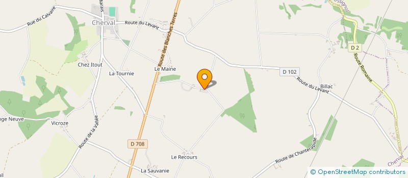 localisation de l'entreprise SEP DES POUYADES  CHERVAL