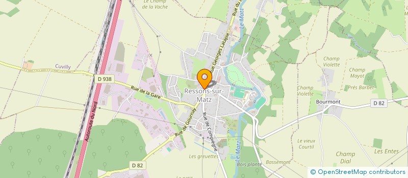 localisation de l'entreprise SEP GULMANN -POILLY  RESSONS-SUR-MATZ