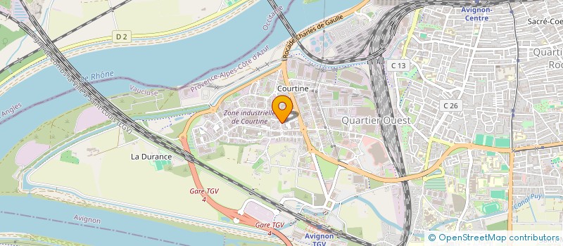 localisation de l'entreprise SEP LA FABRICA  AVIGNON