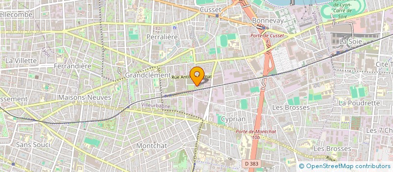 localisation de l'entreprise SEP LES PONTS DE CE REHABILITATION CONDUITES EAU  VILLEURBANNE