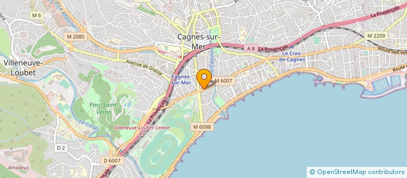 localisation de l'entreprise SEP MARKETING à CAGNES-SUR-MER